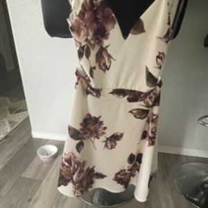 white flower dress